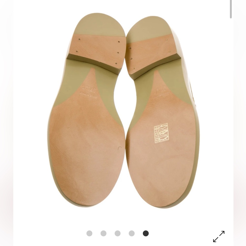 Chanel Light sage green Logo patent Loafers - Picture 3 of 10